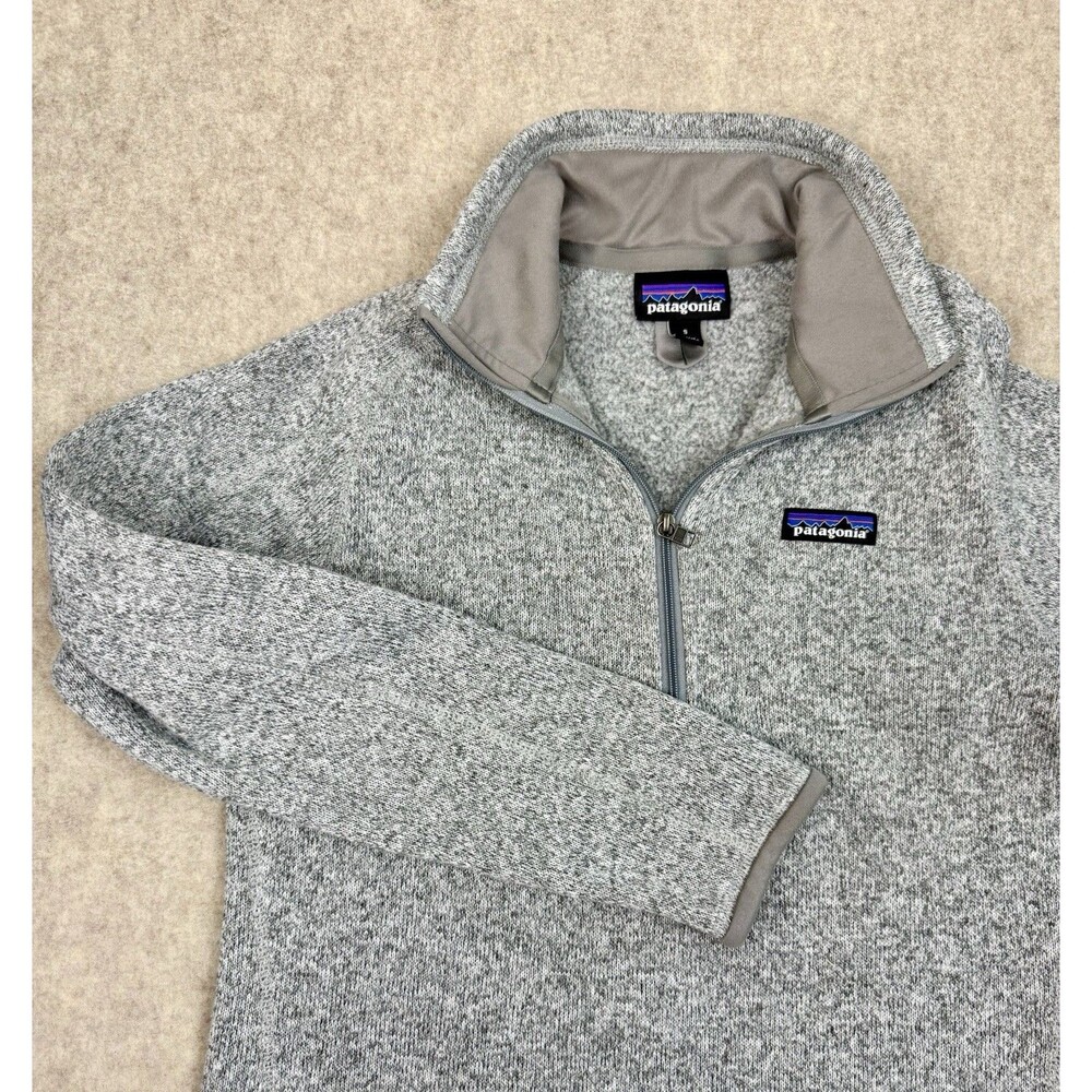 Patagonia 1/4 Zip Pullover Outdoor Gray Sweatshirt Women size S Hiking